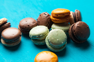 Assortment of macaron cookies