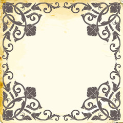 Vector baroque of vintage elements for design.