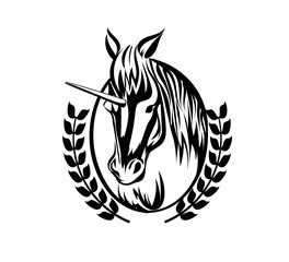 Vector illustration unicorn.