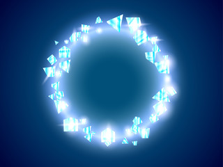 Abstract background with glowing light effect.  Vector illustration.