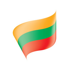 Lithuania flag, vector illustration