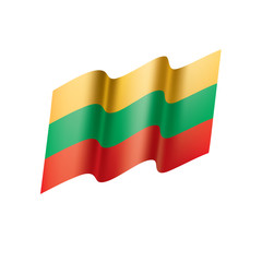 Lithuania flag, vector illustration