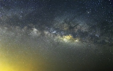The beauty of the Milky Way in the universe is that many constellations and dust of stars.