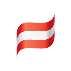 Austria flag, vector illustration