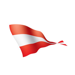 Austria flag, vector illustration