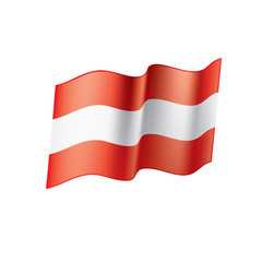 Austria flag, vector illustration