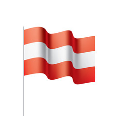 Austria flag, vector illustration