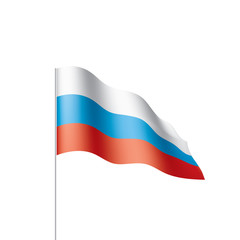 Russia flag, vector illustration