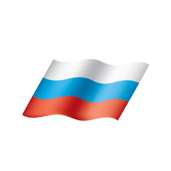 Russia flag, vector illustration