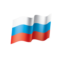 Russia flag, vector illustration