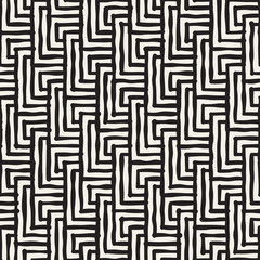 Seamless abstract hand drawn pattern. Vector freehand lines background texture. Ink brush strokes geometric design.