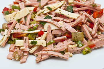Käse-Wurst-Salat