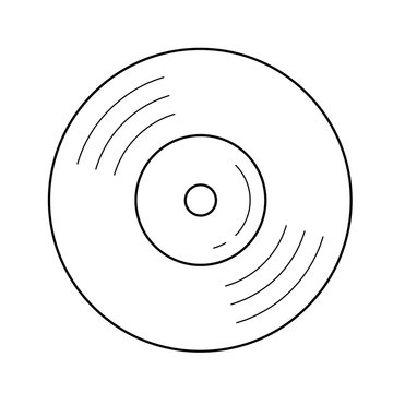 A LP vinyl record sketch with a blank label over a white background Stock  Vector Image  Art  Alamy