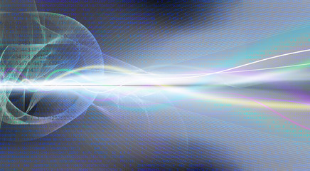 linien raum horizont bewegung zahlen