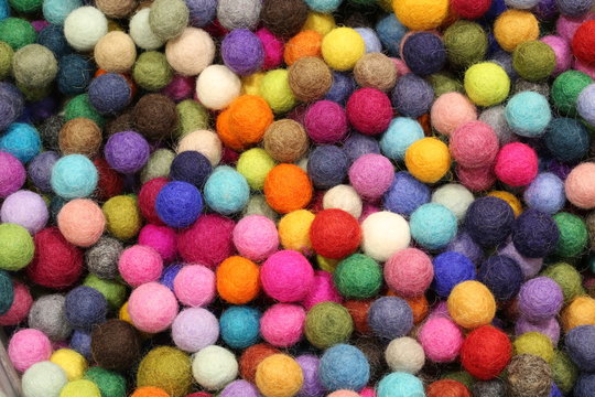 background of many balls