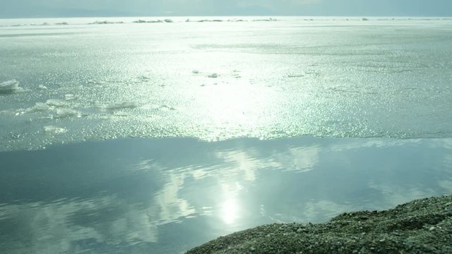 Iced sea or lake .