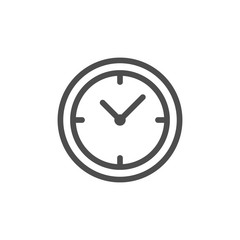 Clock line icon