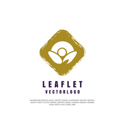 Organic farming logo design idea. Good food for good people creative symbol concept. Farm fresh products unique sign or icon art.