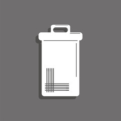 Trash can. Symbol. Vector icon.