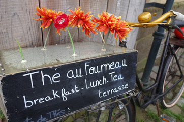 publicit&eacute; sur un v&eacute;lo