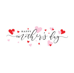 Happy Mother's Day Holiday Script with Hearts