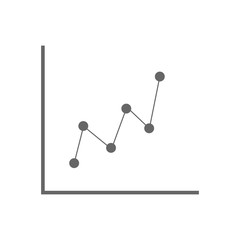 financial chart. Graph chart vector icon. presentation and chart. Business concept