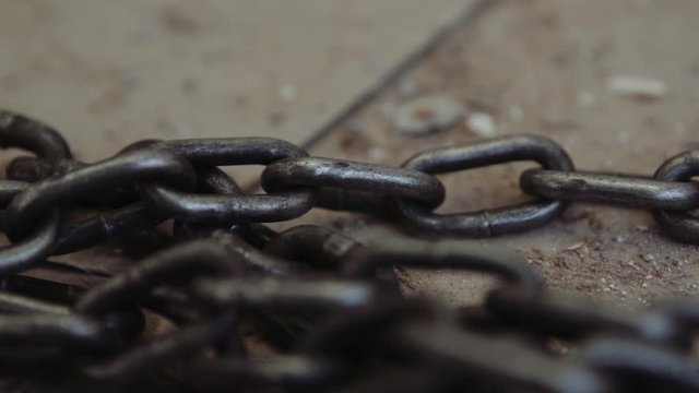 Chains Are Dropped On The Ground