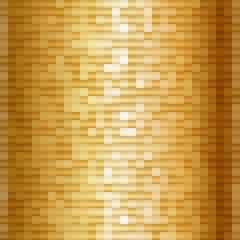 Abstract gold mosaic squares. Shimmering geometric pattern.