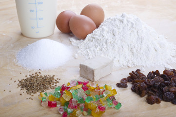 Ingredienti per pizza di Pasqua