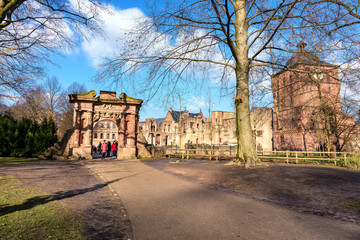 Fototapeta na wymiar Château d'Heidelberg,Région métropolitaine Rhin-Neckar Heidelberg, Allemagne