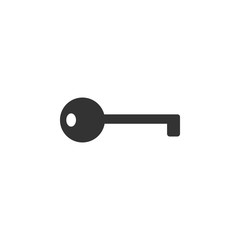 Key icon. Vector illustration, flat design.