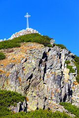 Fototapeta premium Poland, Tatra Mountains, Zakopane - south slope of Giewont peak