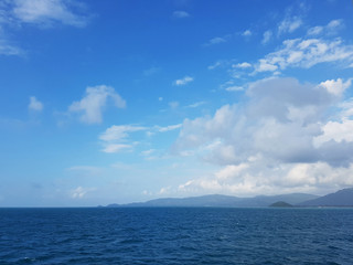 Photo of sea coast and cloudy sky