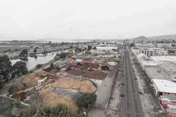 Bird's Eye View of Berkeley Amtrak and Berkeley Marina