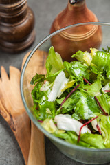 Fresh green salad