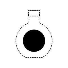 alcohol drink liquor bottle image vector illustration dotted line design