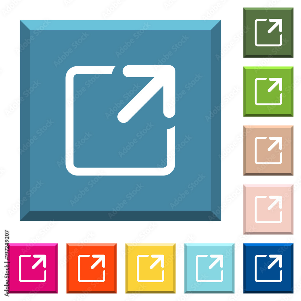 Poster maximize window white icons on edged square buttons