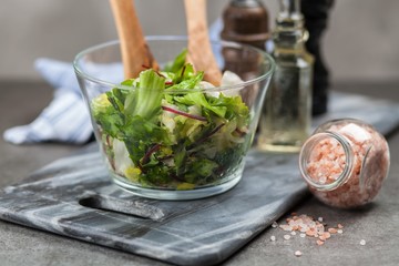 Fresh green salad