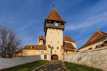 Fototapeta na wymiar Bazna fortified church