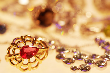 jewels of gold and silver