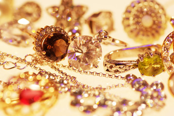 jewels of gold and silver