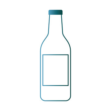alcohol drink liquor bottle image vector illustration gradient color design