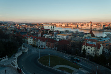 Fototapeta na wymiar city view of Budapest in Buda