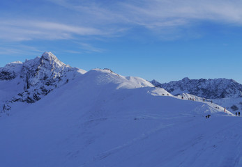 Fototapeta na wymiar Mountain ridge in Zakopane