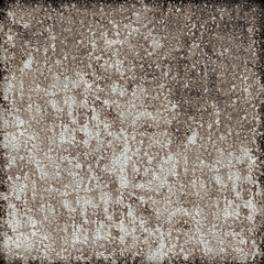 Brown grunge background. The texture of the old surface. Abstract pattern of cracks, scuffs, dust