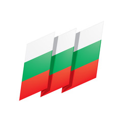 Bulgaria flag, vector illustration