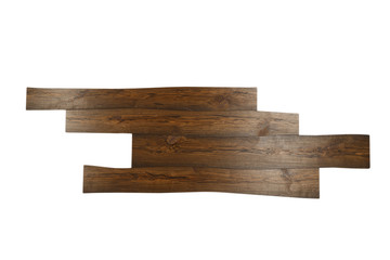 old plank wood isolated on white background