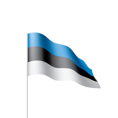 Estonia flag, vector illustration