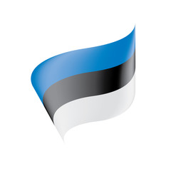 Estonia flag, vector illustration