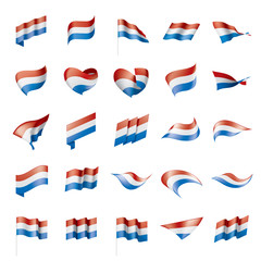 Netherlands flag, vector illustration